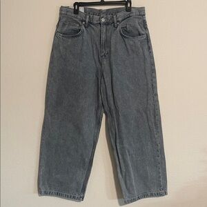 H&M Men’s Medium Wash Baggy Loose Fit Jeans 34 X 30 90’s Punk Wide Leg Gorpcore